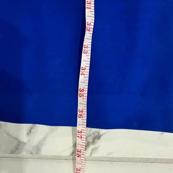 bebe Cobalt Blue Midi V-Neck Dress Size XS - Wedding Cocktail Party Dress - EUC - Picture 7 of 7